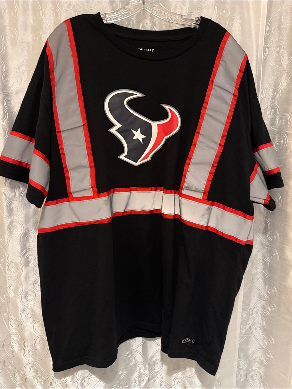 Buffalo Outdoors Houston Texans Black Tee with Logo Men’s Size 3XL 🔥 G10